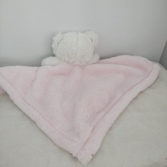 SECURITY Blanket BABY GEAR PINK White Teddy BEAR Heart LOVEY Plush Thank HEAVEN - Picture 9 of 11